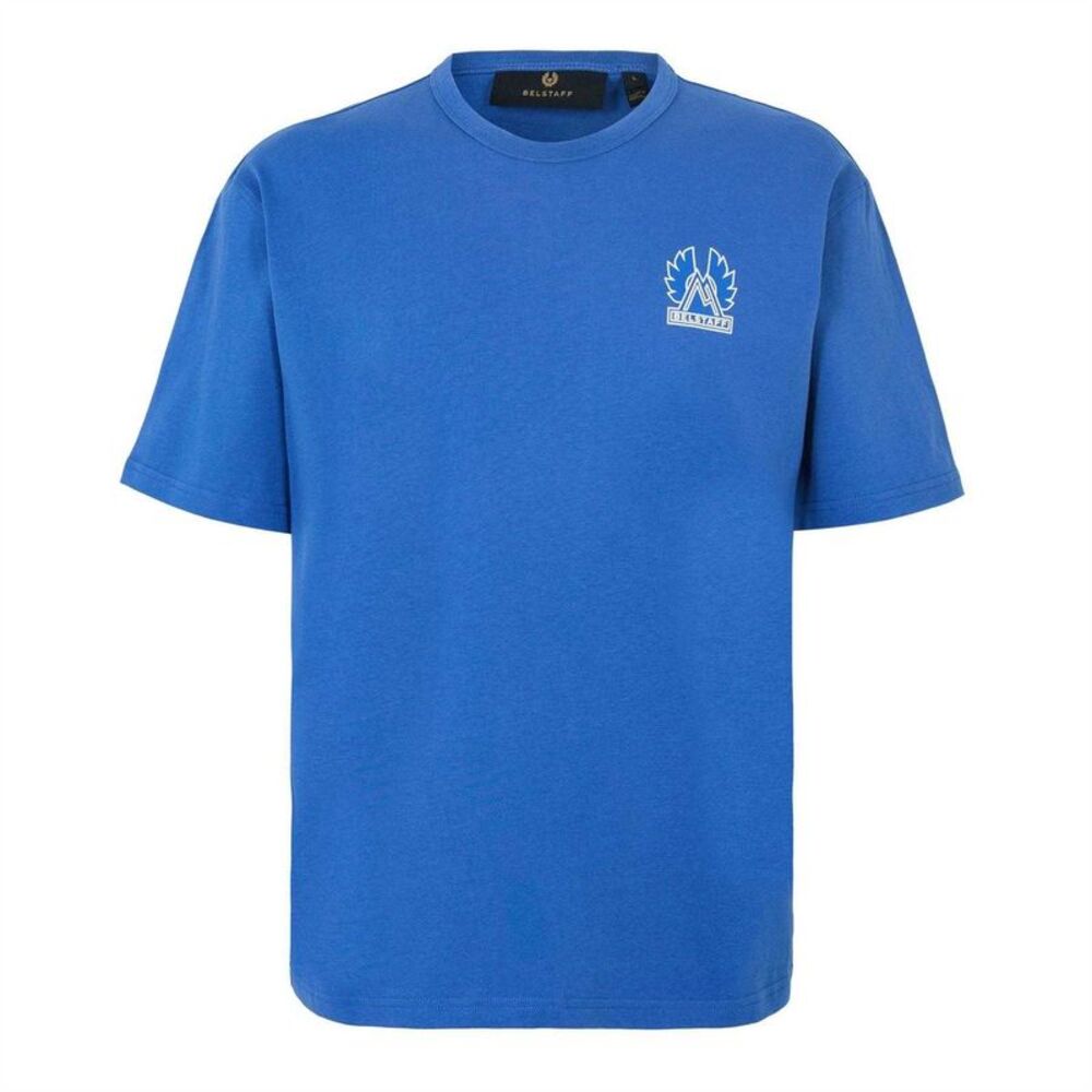 Belstaff Mens Bon Short-Sleeved T-Shirt / Marine Blue